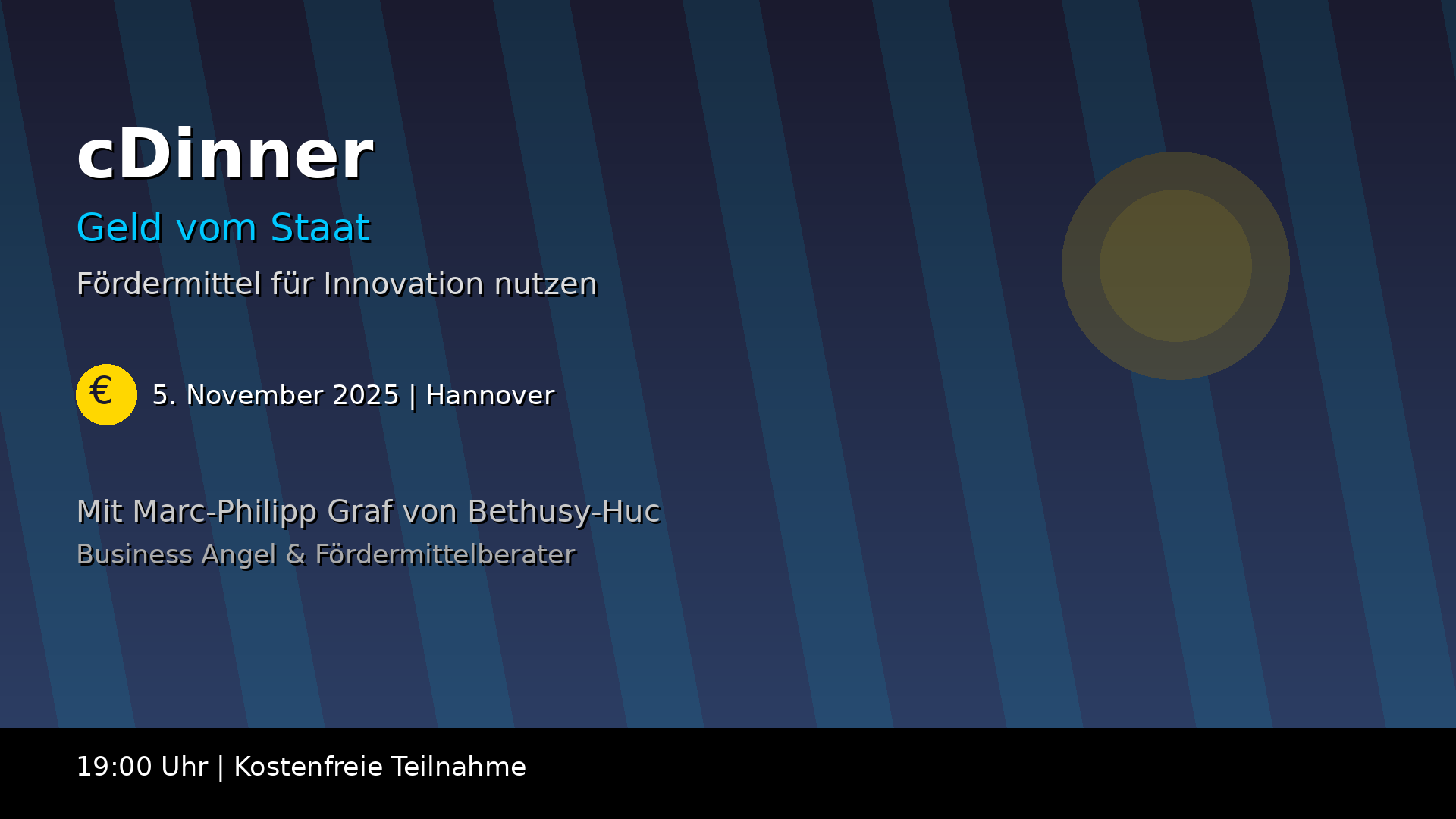 cDinner: Geld vom Staat - Fördermittel für Innovation nutzen event photo