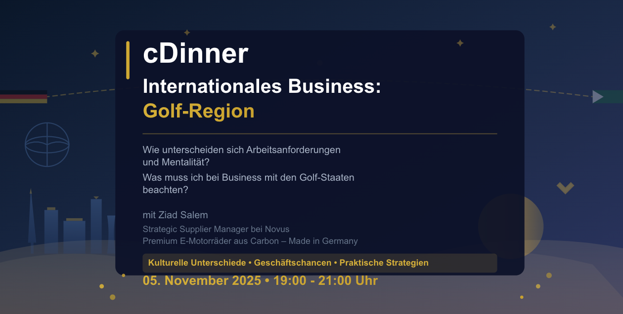cDinner - Internationales Business: Golf-Region event photo